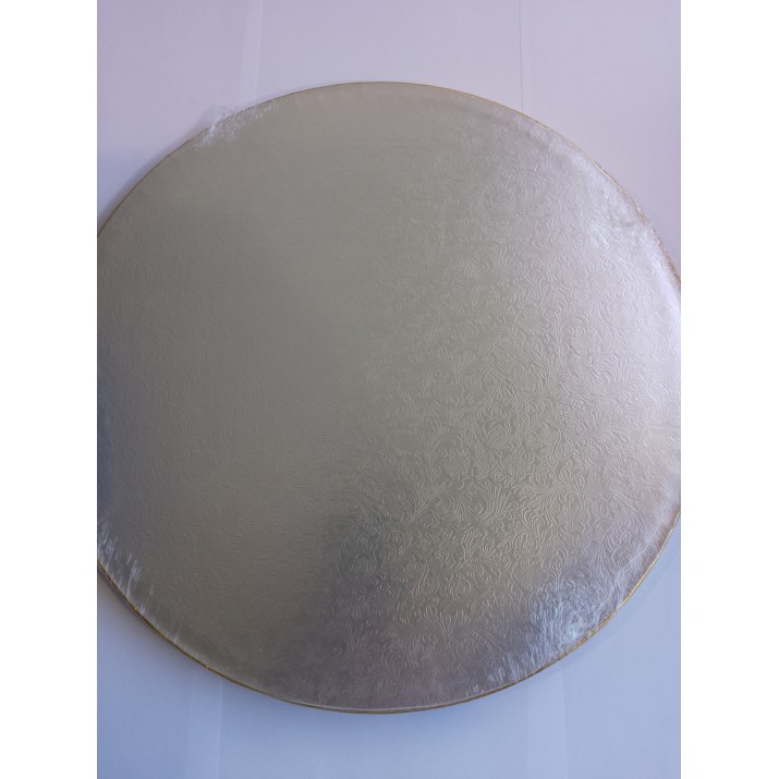 Табла за торта  Ф 28см кръг двуцветна  Silver & Gold