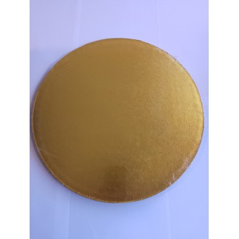Табла за торта  Ф 30см кръг двуцветна  Silver & Gold
