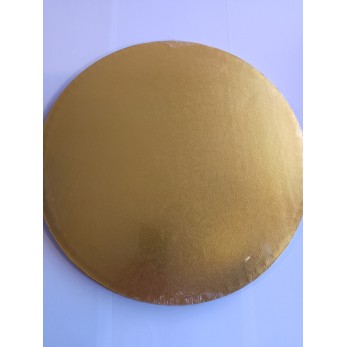 Табла за торта  Ф 35см кръг двуцветна  Silver & Gold