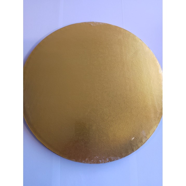 Табла за торта  Ф 35см кръг двуцветна  Silver & Gold