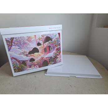 Кутия за торта, 30x30x17sm,(висока ) "Розов свят" Кутия за торта, 30x30x17sm,(висока ) "Розов свят"