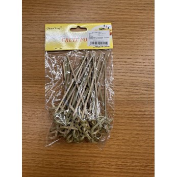 Бамбукови шишчета за хапки "Възелче" 12см Бамбукови шишчета за хапки "Възелче" 12см