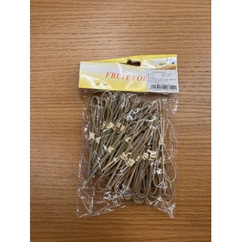 Бамбукови шишчета "Сърца" 9.5см Бамбукови шишчета "Сърца" 9.5см