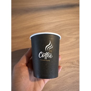 Картонени чаши 8 OZ (220мл) Black Coffee Premium Quality