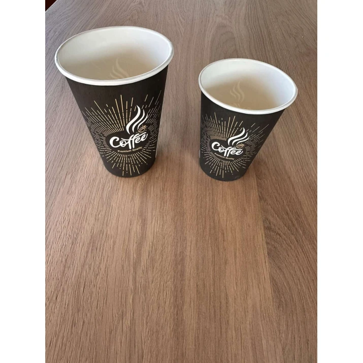 Картонена чаша Coffee BlacK Premium 7.5 OZ (топли напитки)