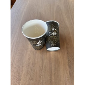 Картонена чаша Coffee BlacK Premium 7.5 OZ (топли напитки)
