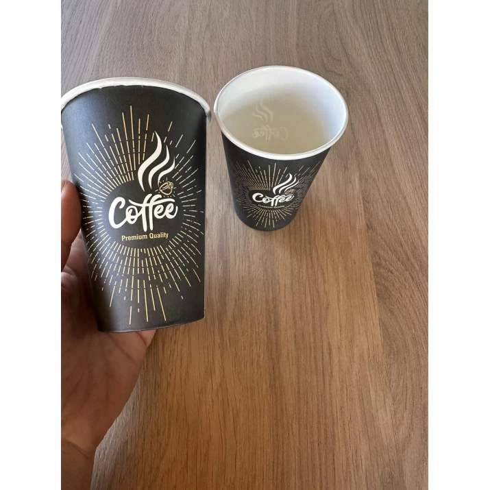 Картонена чаша Coffee BlacK Premium 7.5 OZ (топли напитки)