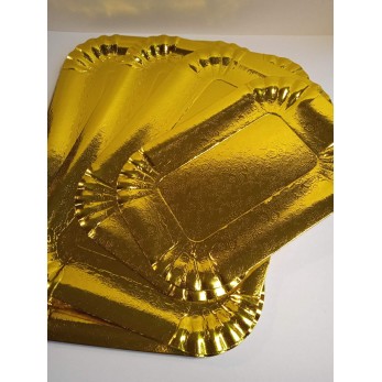 поднос златист правоъгълен размер 320х220мм,