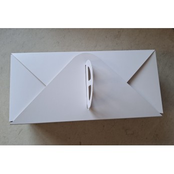 кутия за руло бяла картон 36х16х11см
