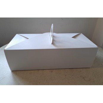 кутия за руло бяла картон 36х16х11см