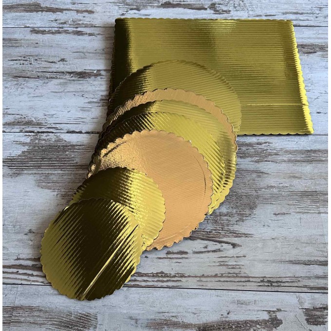 Златна сладкарска подложка 13 × 24 см – Premium Gold, трипластова Златна сладкарска подложка 13 × 24 см – Premium Gold, трипластова