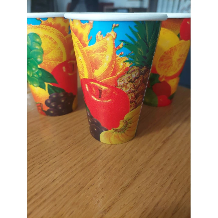 Картонени чаши 12OZ ПОРТОКАЛИ, 50бр/стек.