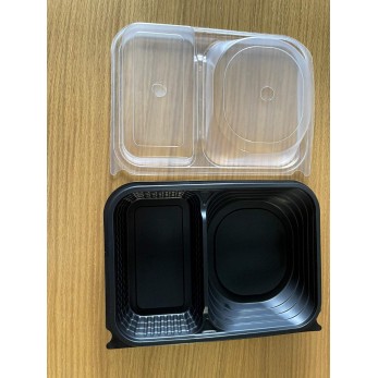 Кутия за Хамбургер меню с капак и две отделения