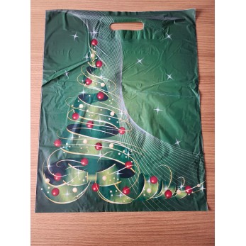 чанта " Коледна Елха" с вътрешна дръжка LDPE