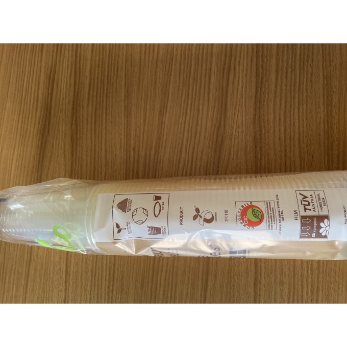 Био разградима чаша 500мл - 650мл за студени напитки Compostabile