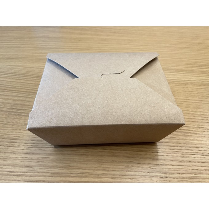 Картонена опаковка (кутия) 1400ml за храна, хапки, пилешки крилца, картофки...