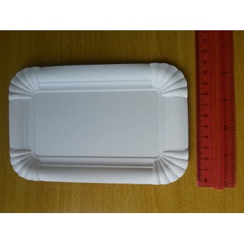 Картонена чинийка размер 11х17см -  10бр/пакет