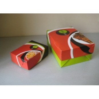 Картонена кутия метализе за Пиле с размери 13.5х16.2х6см