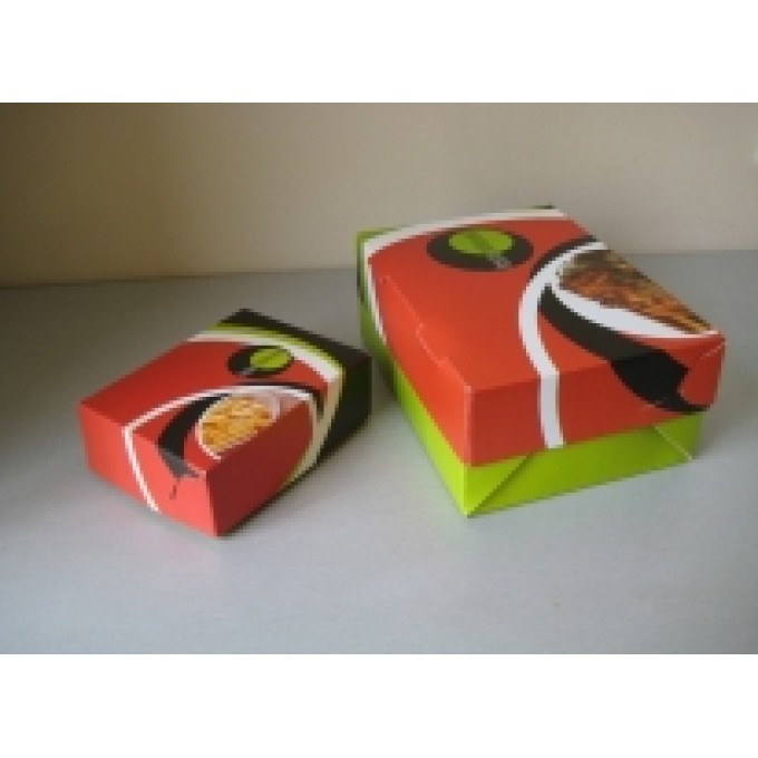 Картонена кутия метализе за Пиле с размери 13.5х16.2х6см