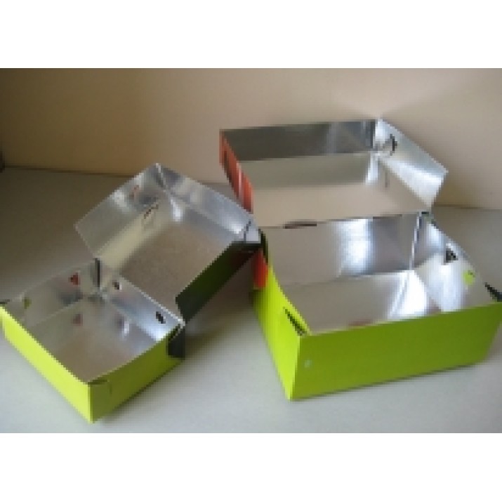 Картонена кутия метализе за Пиле с размери 13.5х16.2х6см