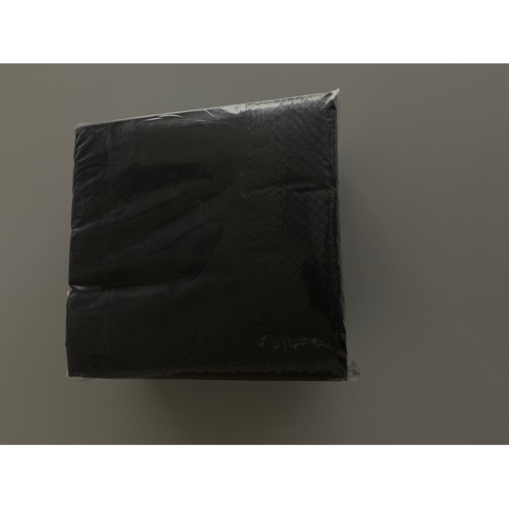 салфетки черни големи размер 33х33, 100бр/пакет 