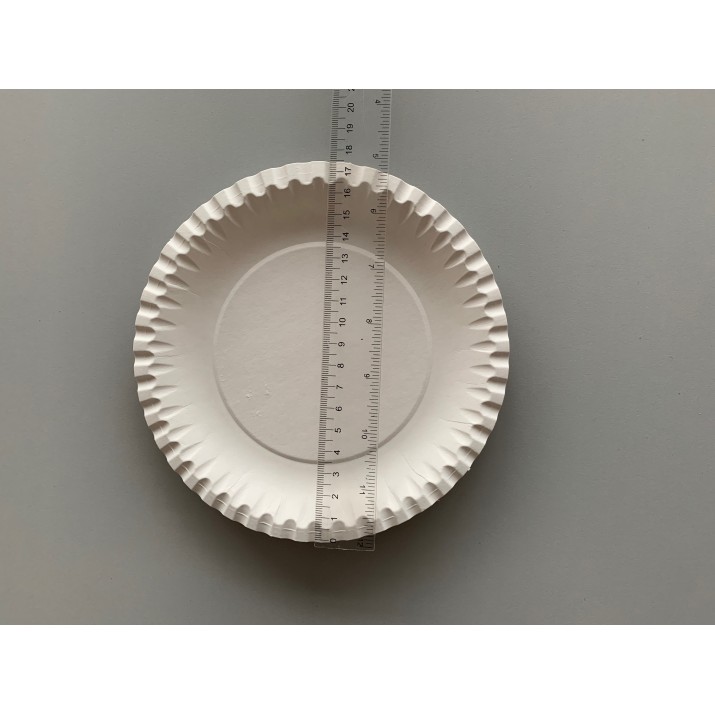 Картонена чинийка кръгла с размер Ф18 10бр/пакет