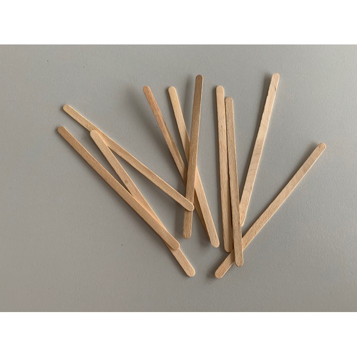 Дървена еко бъркалка (къса)110 мм.