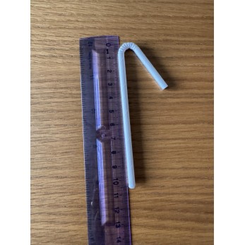 Хартиена сламка 10см, подходяща за детски (плодов)сок, мляко, смути...... 