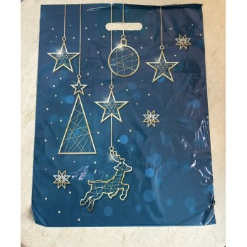 чанта " Коледно златно еленче" с вътрешна дръжка LDPE чанта " Коледно златно еленче" с вътрешна дръжка LDPE