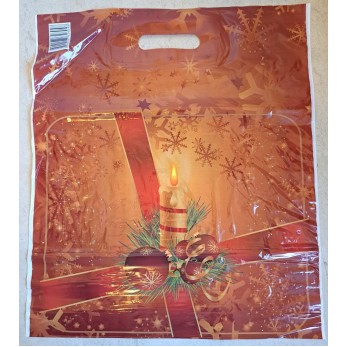 чанта " Коледна свещ" с вътрешна дръжка чанта " Коледна свещ" с вътрешна дръжка