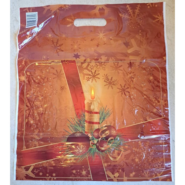 чанта " Коледна свещ" с вътрешна дръжка