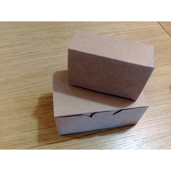 Картонена опаковка (кутия)Eco Fast Food Box L/голяма/ за хапки, пилешки крилца, картофки...