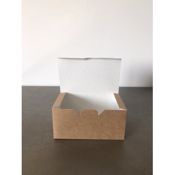 Картонена опаковка (кутия)Eco Fast Food Box S/малка/ за хапки, пилешки крилца, картофки...