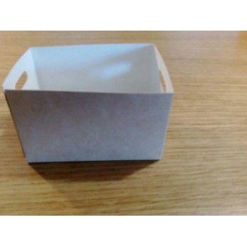Картонена опаковка тип: ECO TRY /щайгиа/ за картофки, бургери, крилца, хапки...