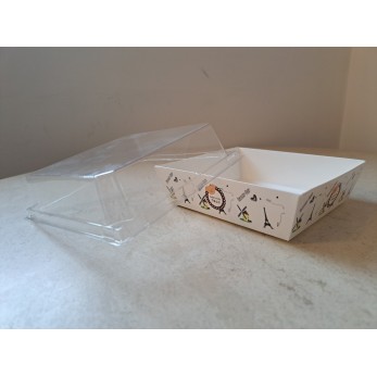 Кутия за парче торта, сладки, пасти,кексчета...Happy day Кутия за парче торта, сладки, пасти,кексчета...Happy day