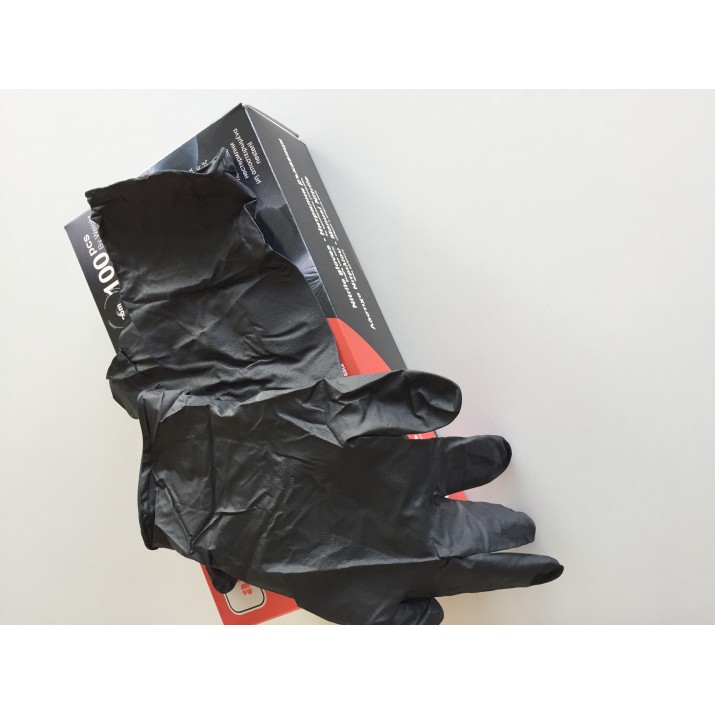 Ръкавици черни нитрил размер L