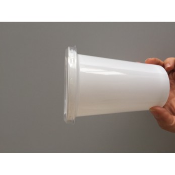 Кофичка с капак бяла 400ml
