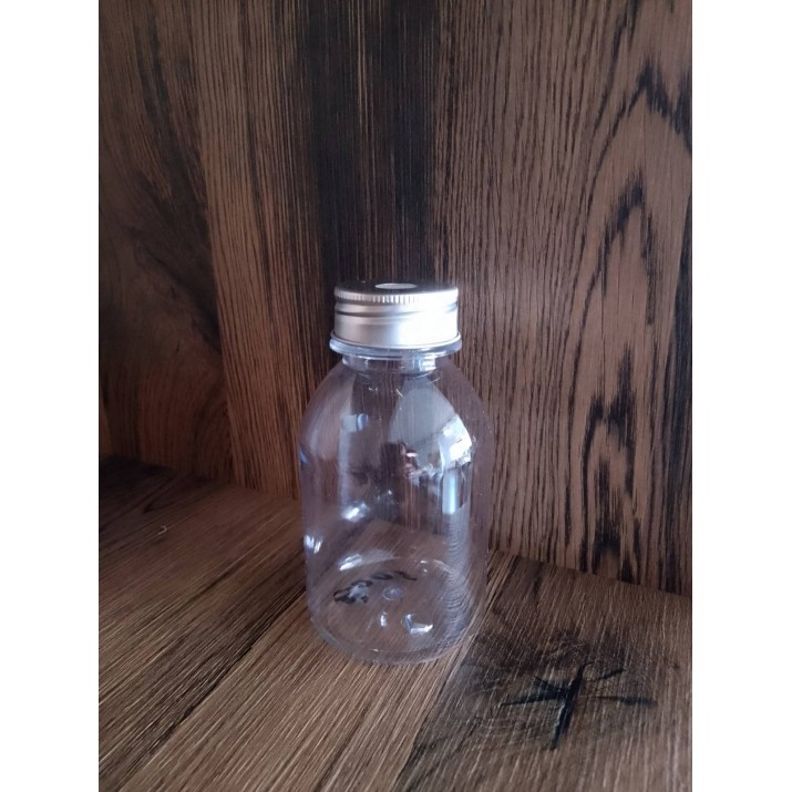 Бутилка за фреш, смути, лимонада 260 мл с капаче и отвор за сламка