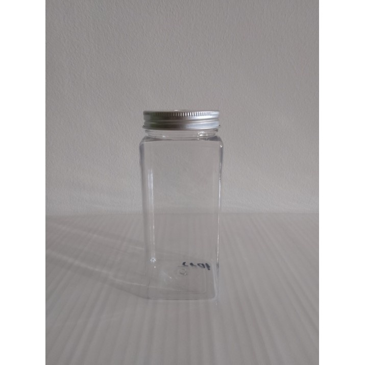 Бутилка за сок 380мл квадрат, с капак с дупка