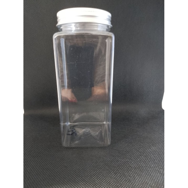 Бутилка за сок 500мл квадрат, с капак с дупка