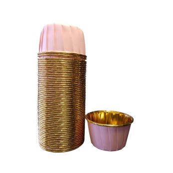 Розово-златни форми за печене на мини мъфини и кексчета – елегантност и практичност