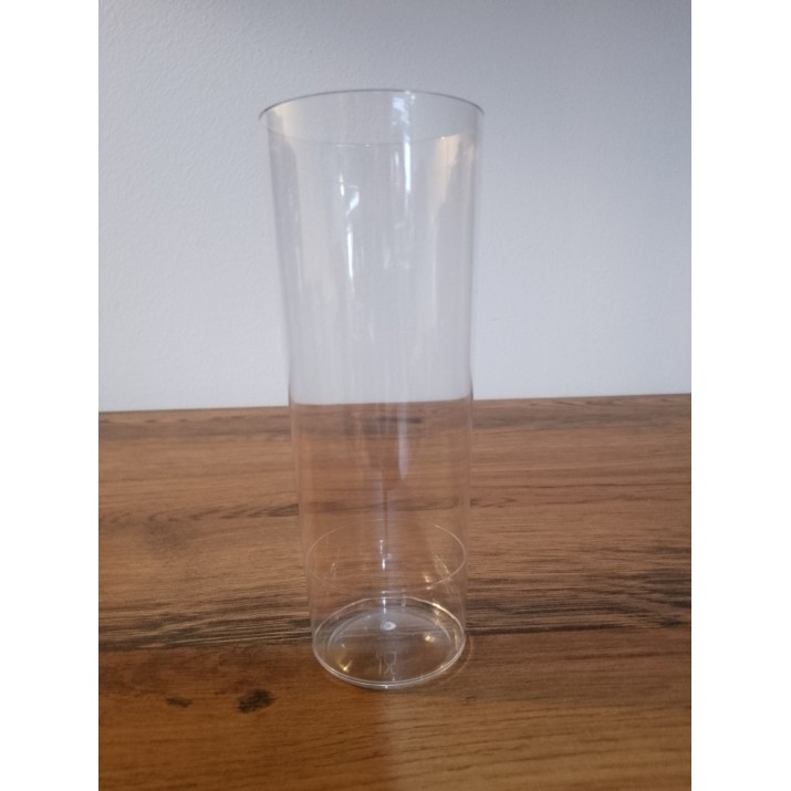 чаши 200ml Ит.  КРИСТАЛ (дълга), h15см х d 5.5см, 8бр/пак.