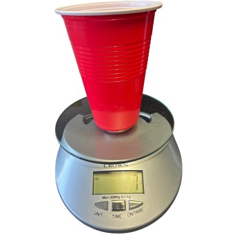 Чаши 500ml Червена , 50бройк в стек