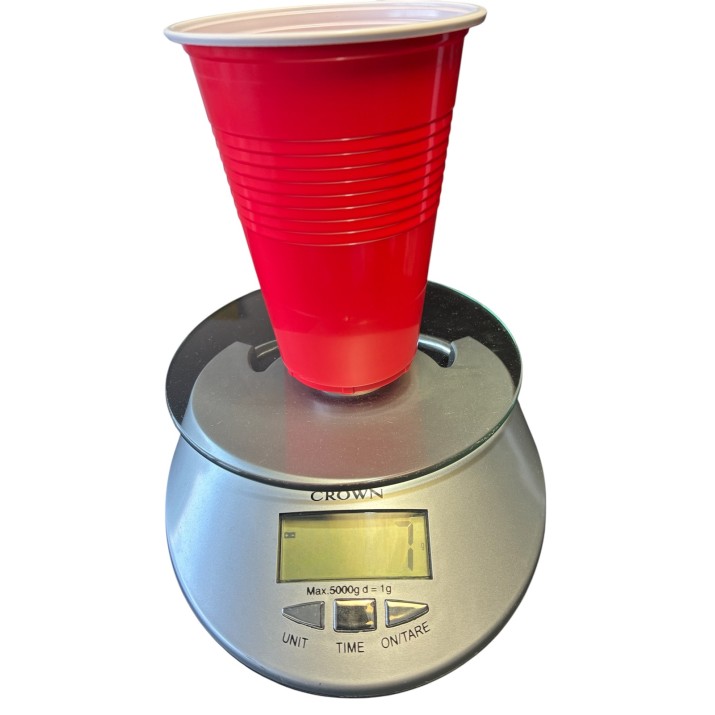 Чаши 500ml Червена , 50бройк в стек