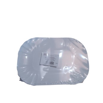 картонена чинийка - ОВАЛ - МАЛКА (бяла)