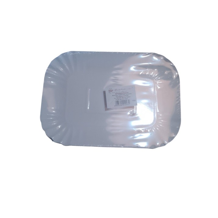 картонена чинийка - ОВАЛ - ГОЛЯМА (бяла)