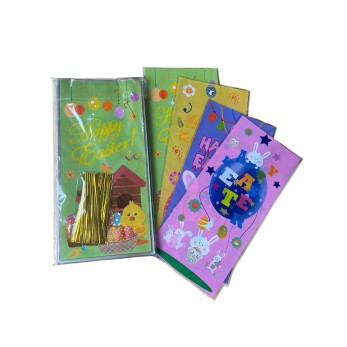 РР плик 13х27х3см  "Великденски яйца микс 4 различни" 100бройки в пакет (160пак. в чувал)