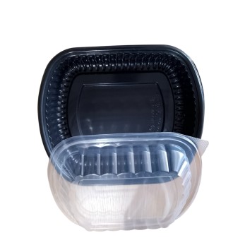 черна кутия с 1 отделения РР с проз.капак, 50бр.в пакет