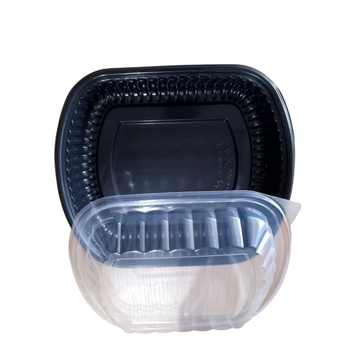 черна кутия с 1 отделения РР с проз.капак, 50бр.в пакет