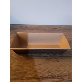 форми за печене 23.5х8х6см (пакет 50бр) правоъгълни хартиени силиконизирана